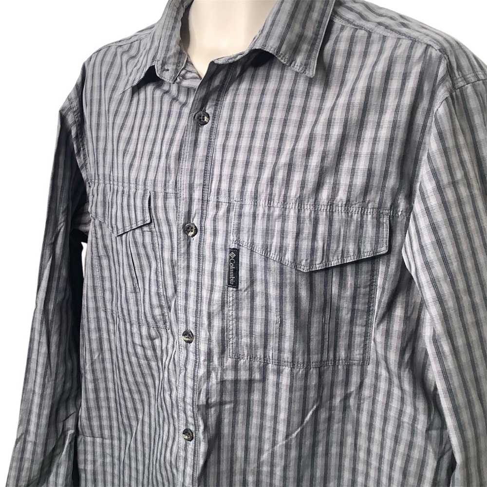 Columbia Omni-Shade Long Sleeve Vented Outdoor Hiking Fishing Shirt Size Large - Picture 2 of 9